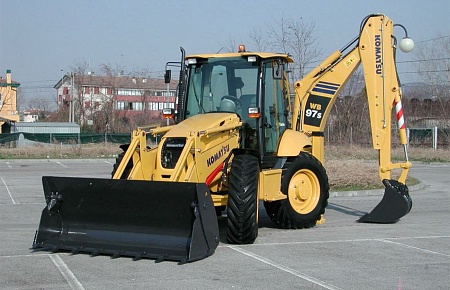  Экскаватор-погрузчик Komatsu WB97S-5 арт. 10000037 низкие цены 
